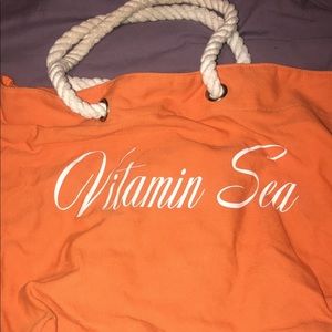 Vitamin Sea Orange Beach Bag
